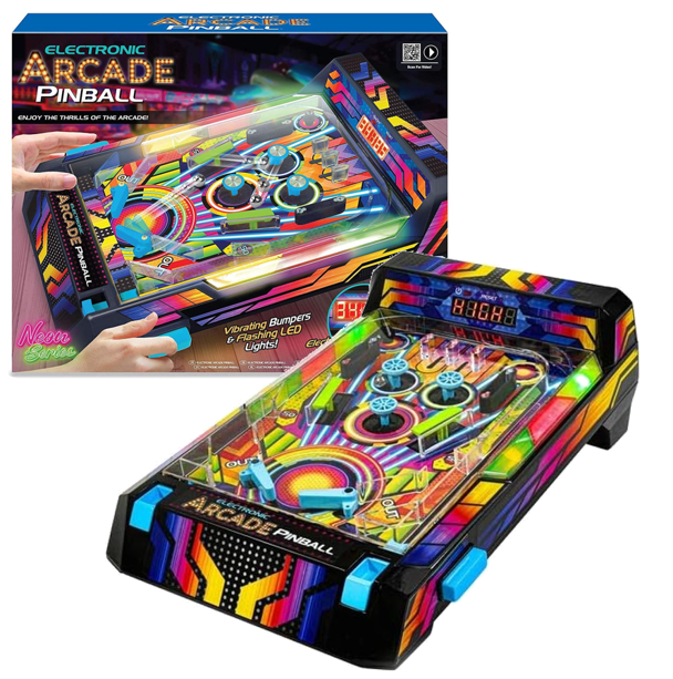 NEW - Arcade Neon Pinball Machine