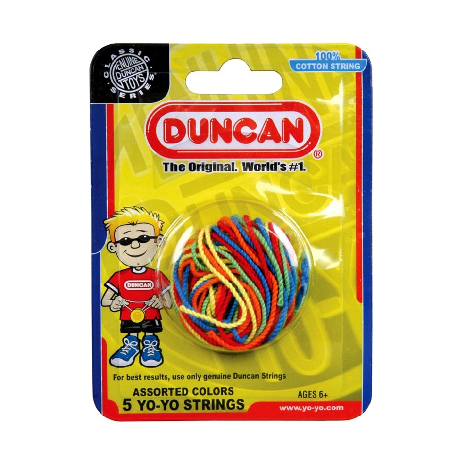 DUNCAN ヨーヨーパッチ等　5種類セット NEW - Duncan Yo-Yo Strings Assorted Colours (5 Pack)