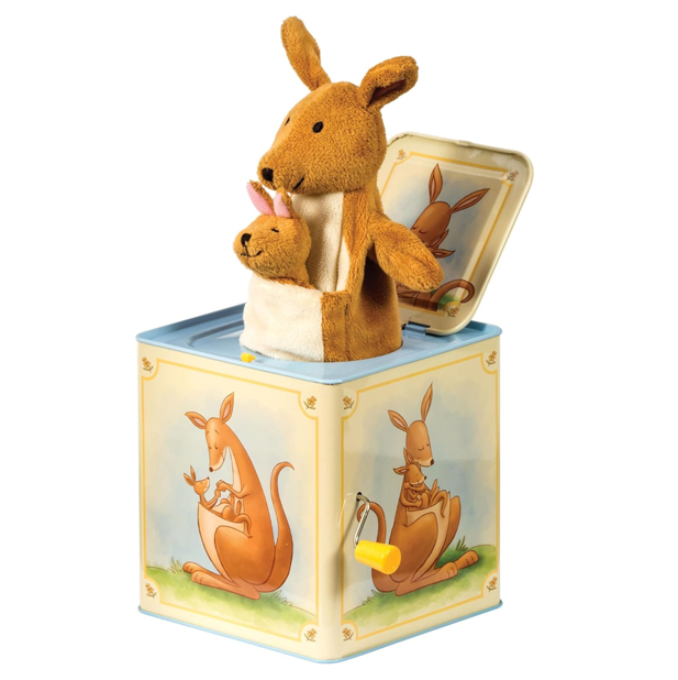 Schylling Kangaroo Jack in The Box Musical Wind up Toy