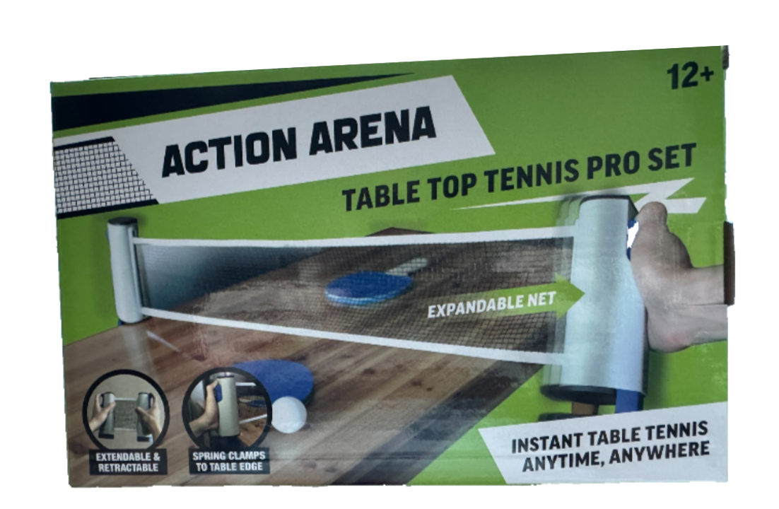 NEW - Action Arena Table Top Tennis Pro Set