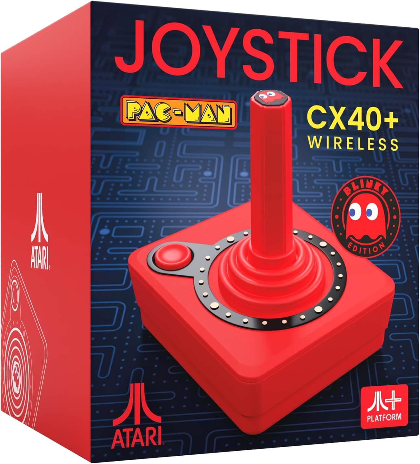 NEW - ATARI  Limited Edition Blinky Red CX40+  Wireless Joystick