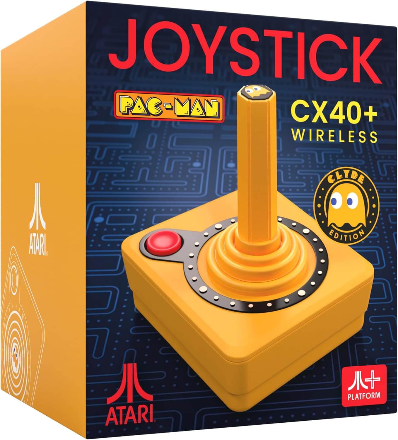 NEW - ATARI  Limited Edition Clyde Orange CX40+  Wireless Joystick