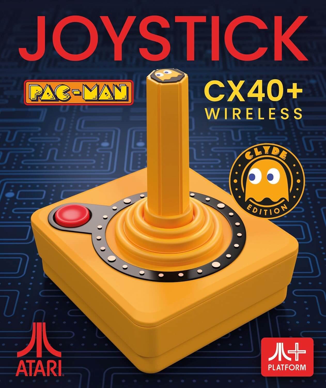 NEW - ATARI  Limited Edition Clyde Orange CX40+  Wireless Joystick