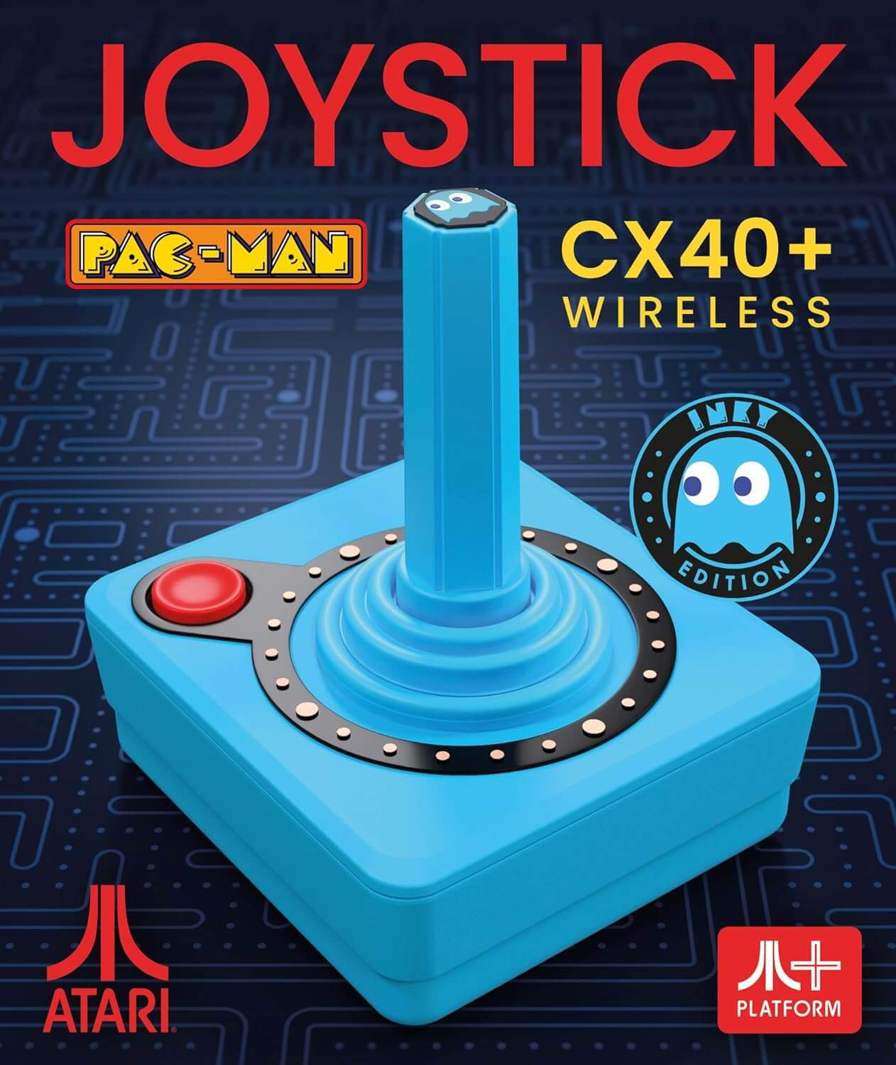 NEW - Atari Inky Blue Limited Edition CX40+ Wireless Joystick