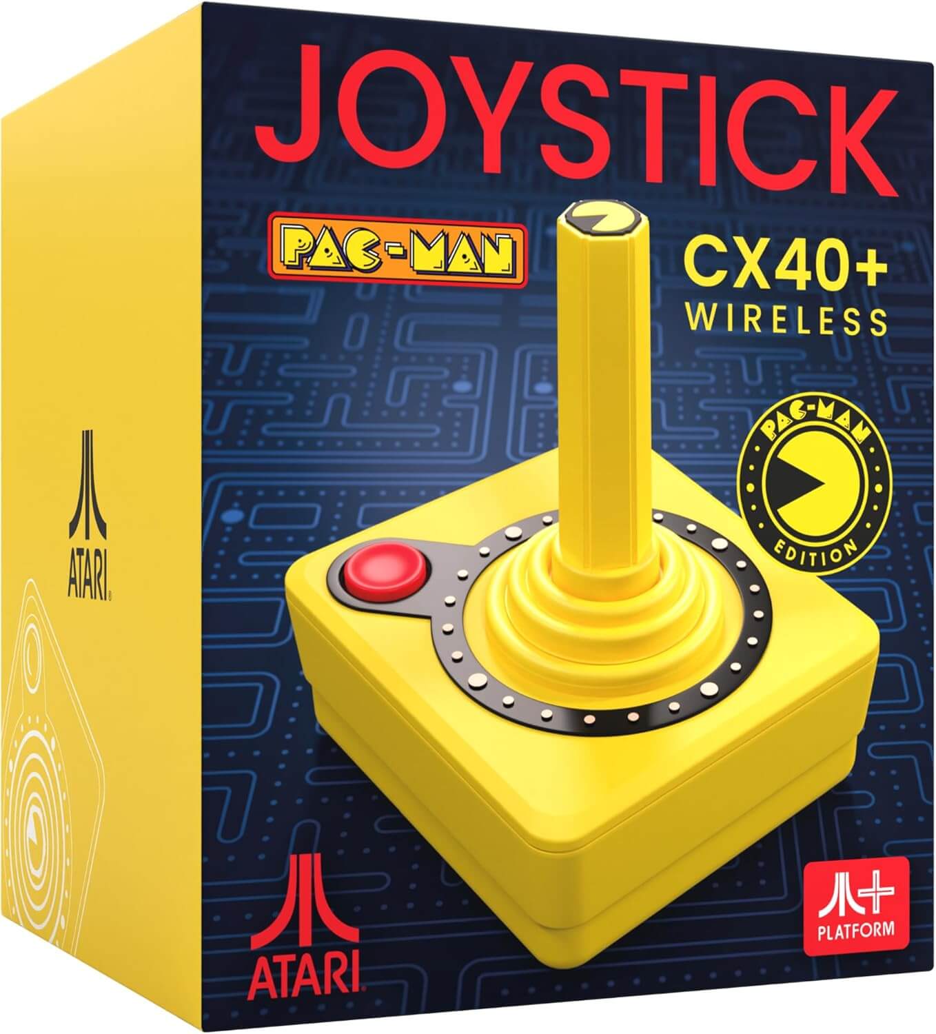 NEW - Atari Yellow Pacman Limited Edition CX40+ Wireless Joystick