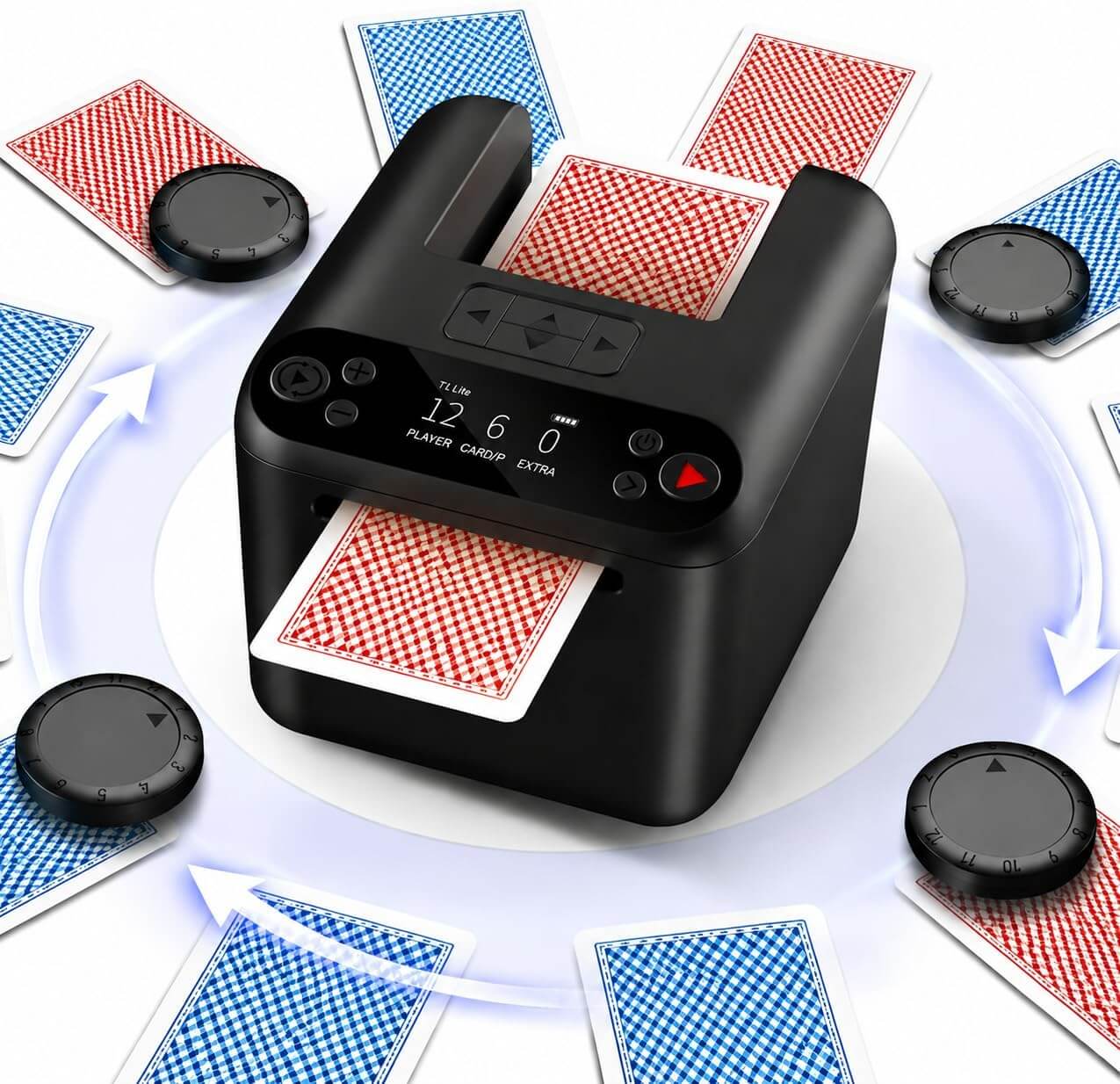 NEW - Automatic Card Dealer Robot with 4 Wireless Remotes