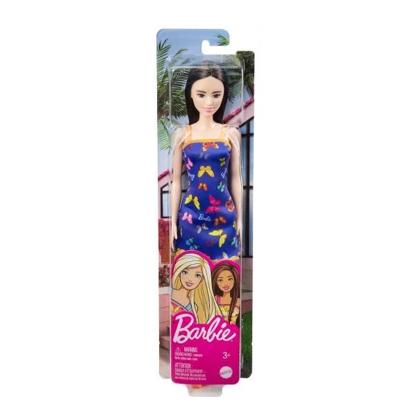 NEW Mattel - BARBIE Doll with blue butterfly dress