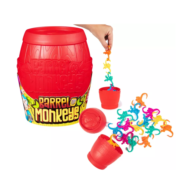 NEW - Barrel of Monkey's Game (Multi-coloured)