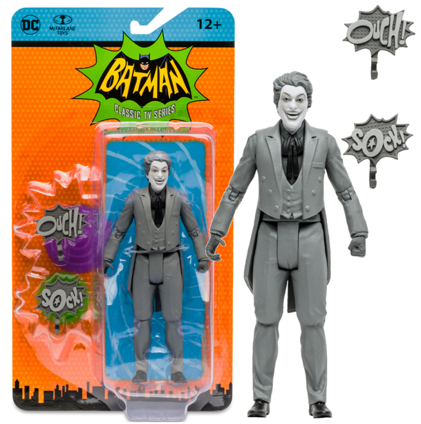 NEW - Batman Classic TV Series: The Joker Black & White Action Figure