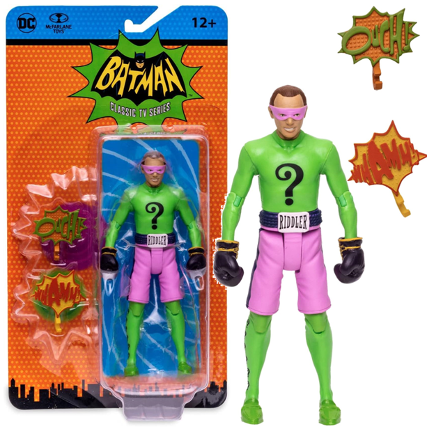 NEW - Batman Classic TV Series The Riddler Boxing Action Figure