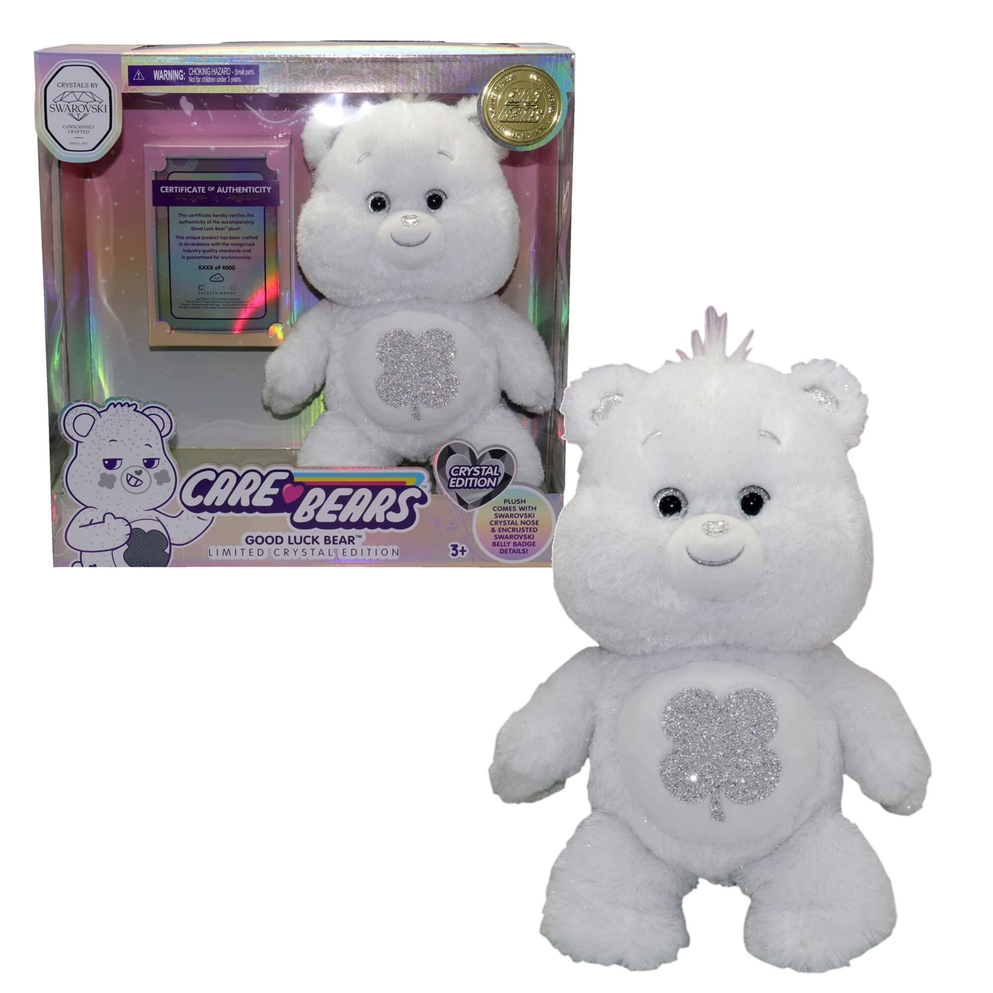 NEW - Care Bears Limited Edition Swarovski Crystal Good Luck Collectors Edition