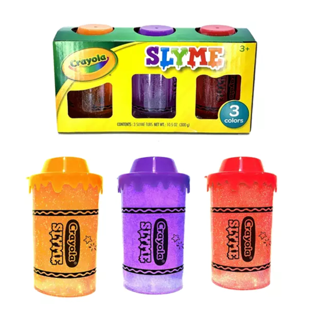 NEW - Crayola SLYME Triple Pack: Red, Purple & Orange