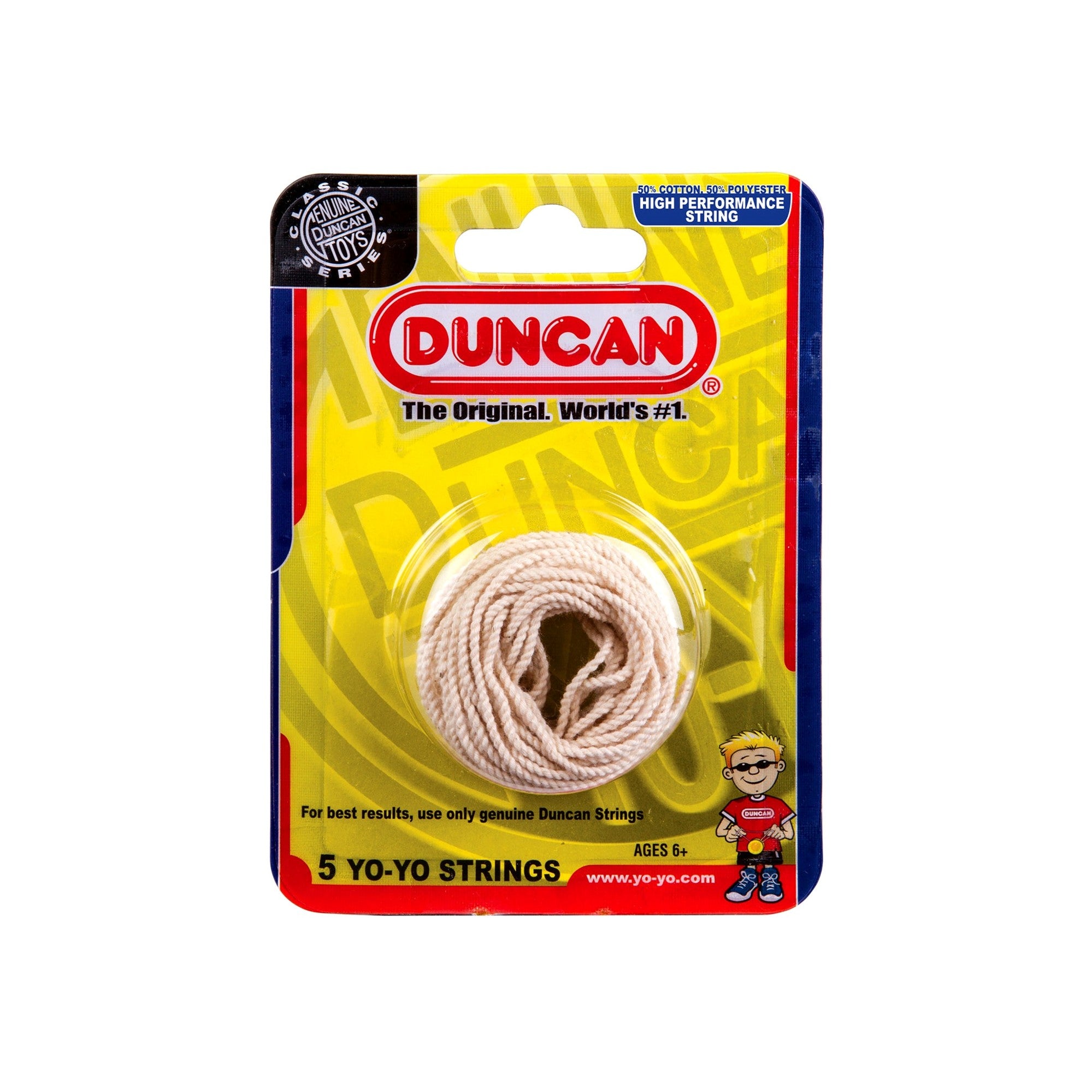 NEW - Duncan Yo-Yo Strings White (5 Pack)