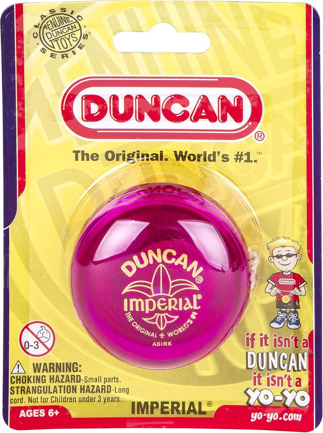 NEW - Duncan Imperial Series Classic Yoyo Fushia Colour