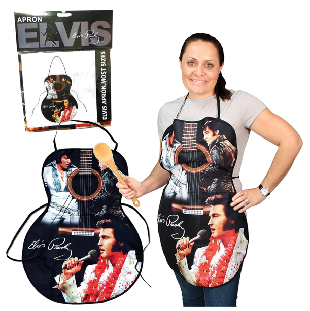 NEW - Elvis Presley Guitar Shaped BBQ Apron