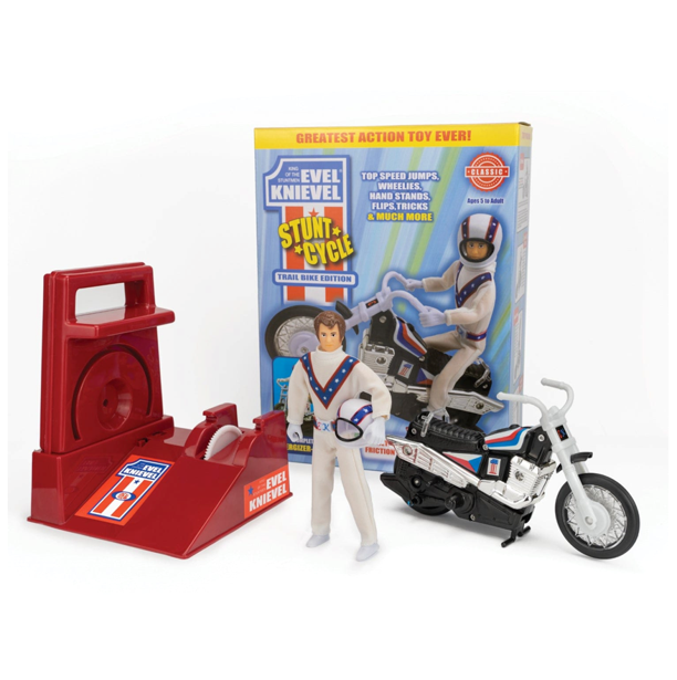 NEW - Evel Knievel Stunt Cycle (Classic 1970's Stunt Bike)