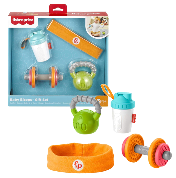 NEW - Fisher Price Baby Biceps Gift Set