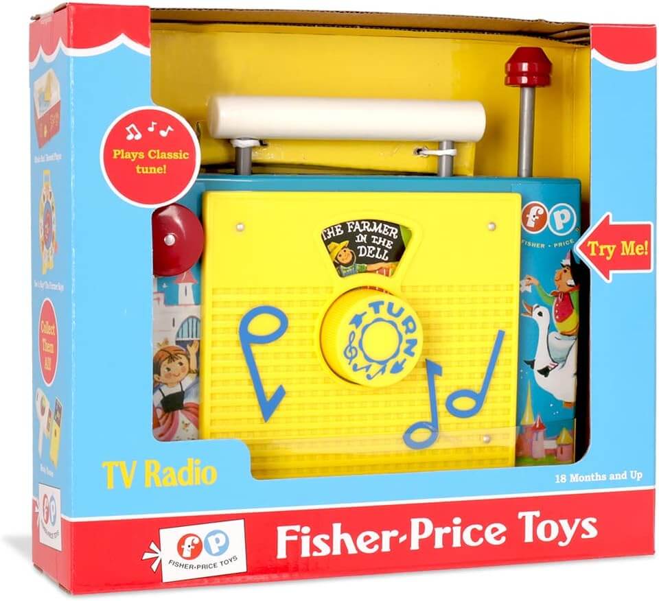 NEW - Fisher-Price Retro Toy Series - TV Radio (1959 Design)