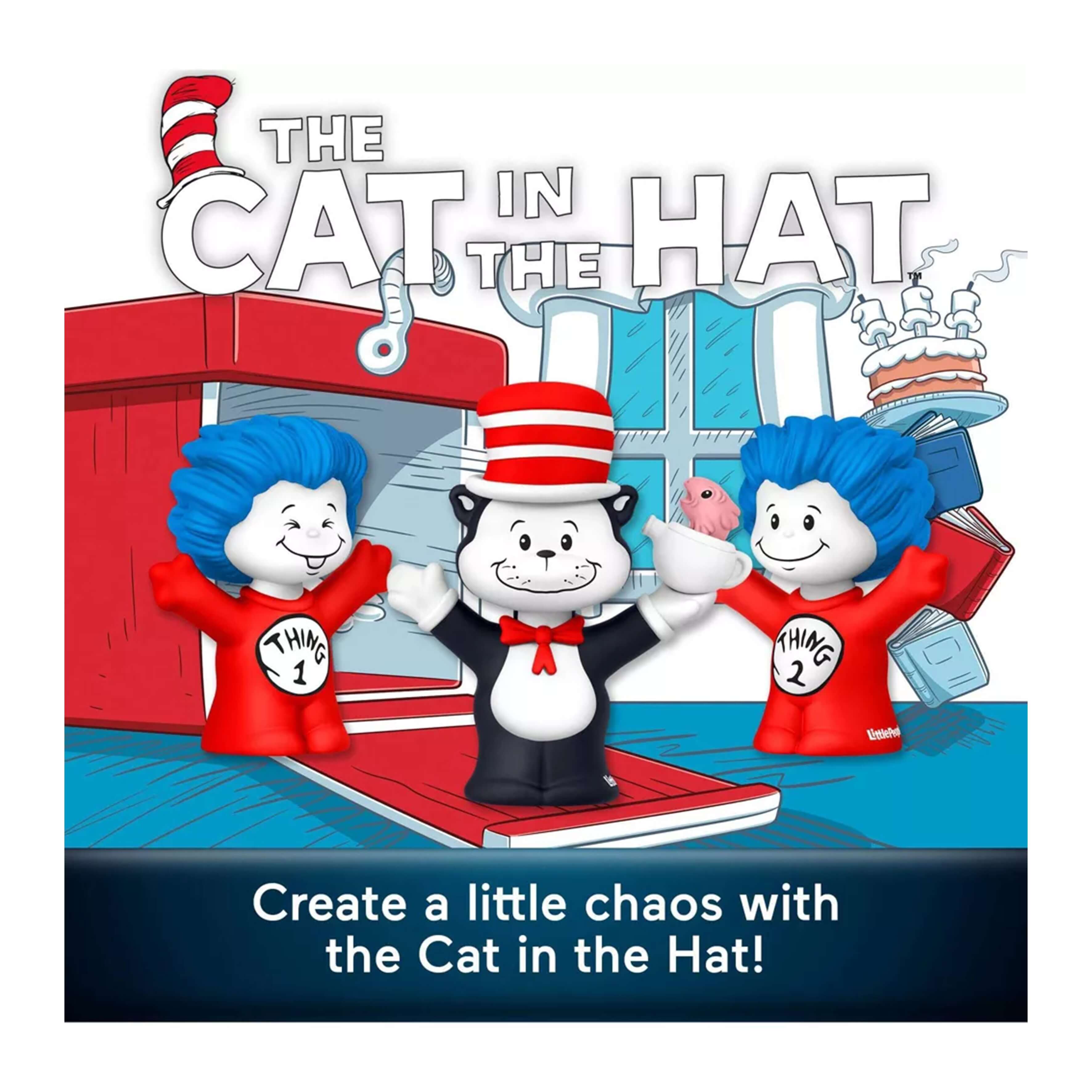 NEW Fisher Price - Little People Cat in The Hat Collector Set