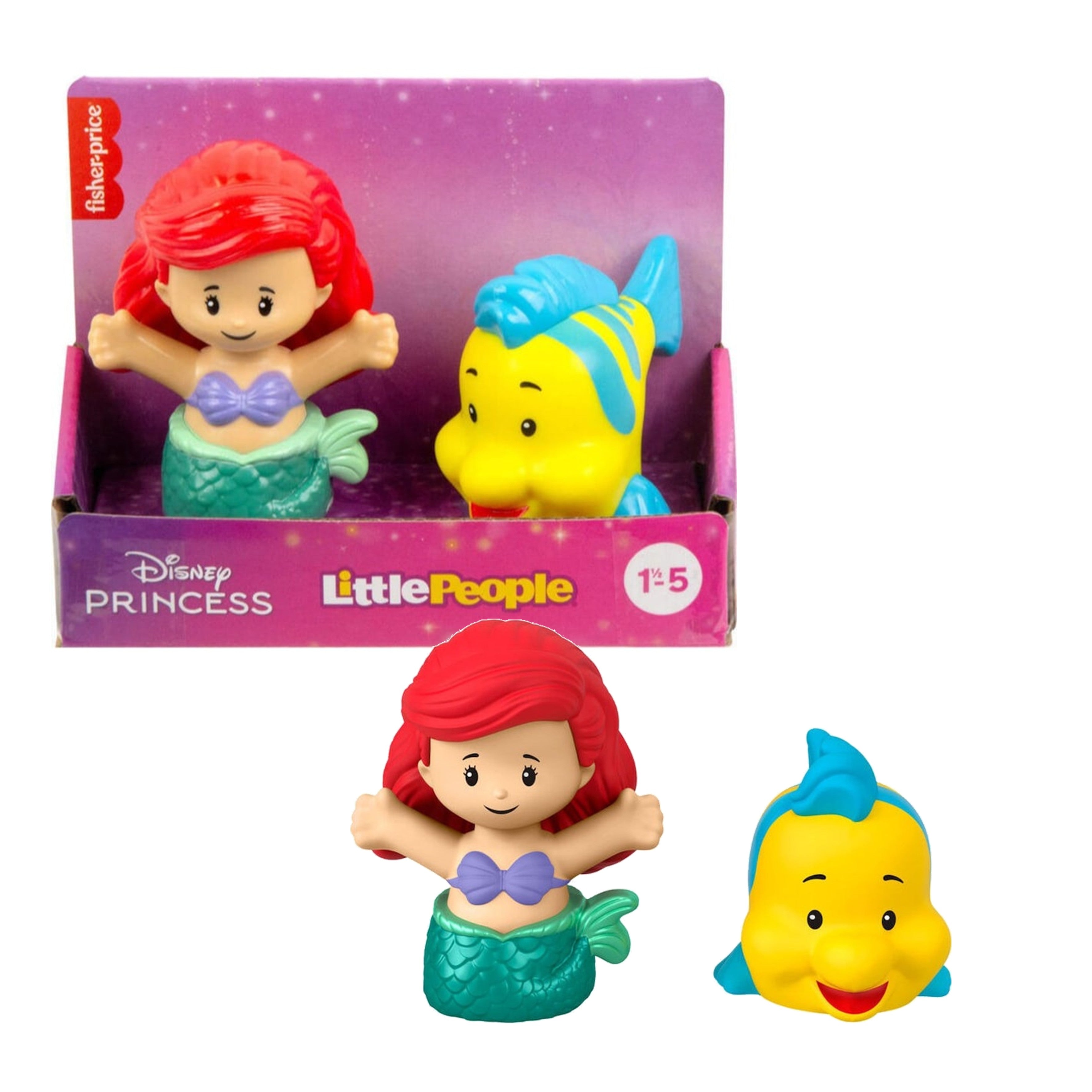 NEW Fisher Price - Little People Disney Princess The Little Mermaid Twin Pack