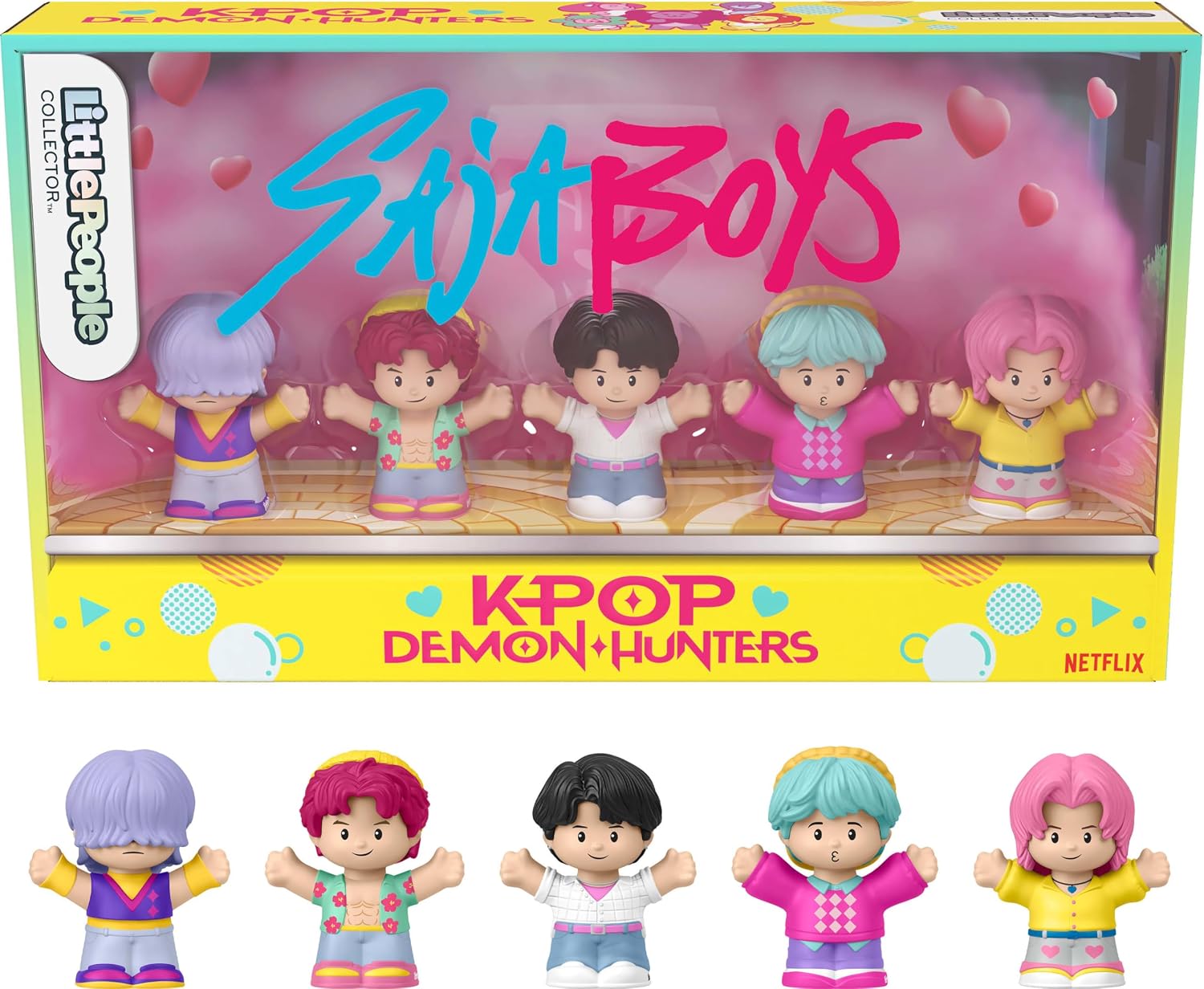 NEW Fisher Price - Little People K-POP Demon Hunters Saja Boys Collector Set