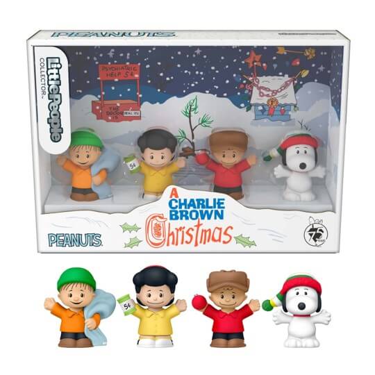 NEW Fisher Price - Little People Peanuts A Charlie Brown Christmas Collector Set