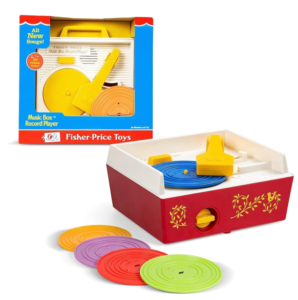 NEW - Fisher-Price Retro Toy Series - Music Box Record Player (1971 Design)