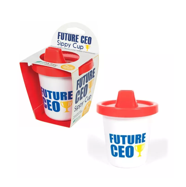 NEW 'Future CEO' Sippy Cup for Infants and Babies