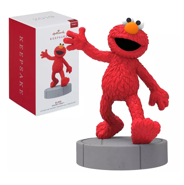 Hallmark Keepsake- 2019 Sesame Street ELMO Christmas Tree Ornament with Sound