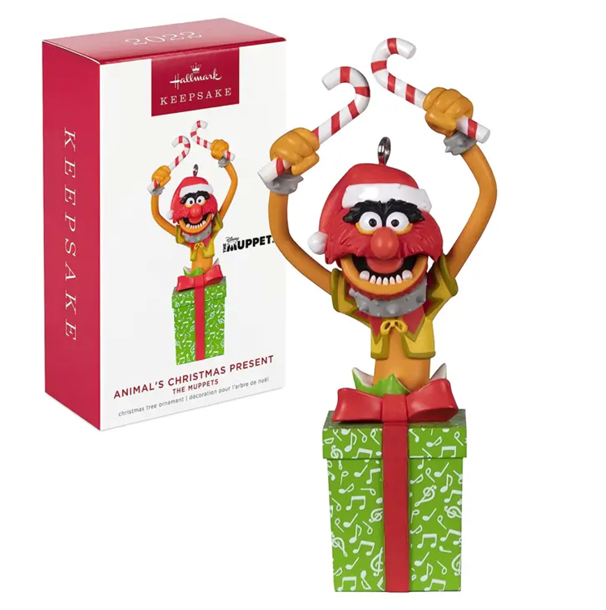 NEW Hallmark Keepsake - 2022 The Muppets Animal's Christmas Present Ornament