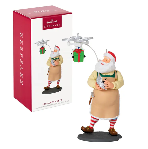 NEW Hallmark Keepsake - 2023 Toymaker Santa with Drone Christmas Tree Ornament