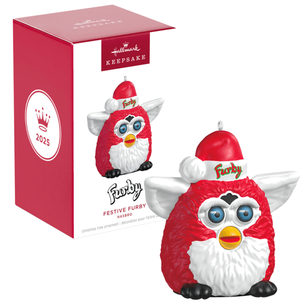 Hallmark Keepsake - 2025 Hasbro Festive Furby Christmas Tree Ornament