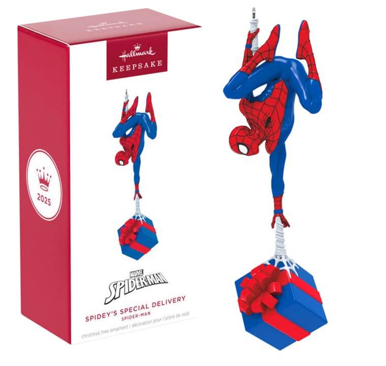 NEW Hallmark Keepsake 2025 Spiderman Spidey's Special Delivery Christmas Ornament