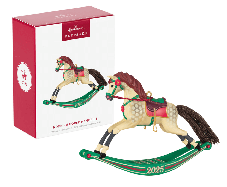 NEW - Hallmark Keepsake 2025 Rocking Horse Memories Christmas Tree Ornament
