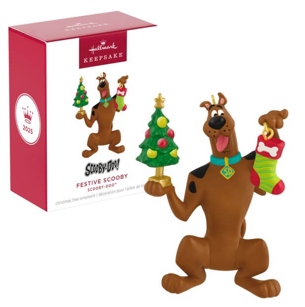 Hallmark Keepsake - 2025 Scooby-Doo Festive Scooby Christmas Tree Ornament