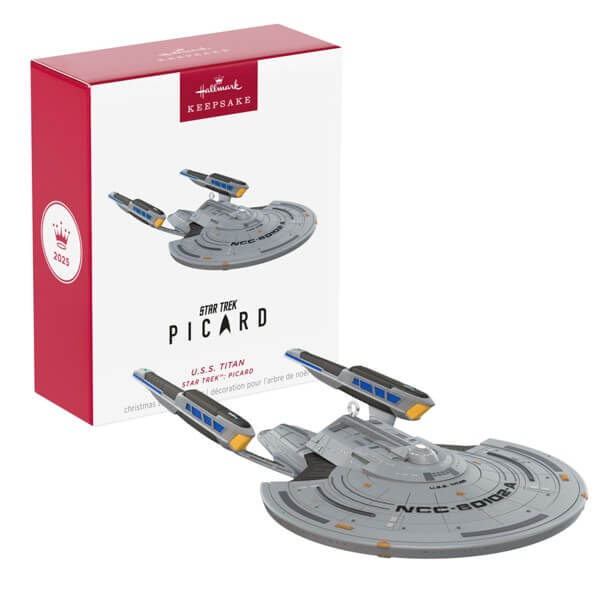 Hallmark Keepsake - 2025 Star Trek Picard USS Titan Christmas Tree Ornament