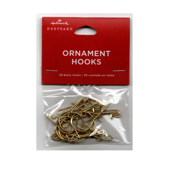 NEW - Hallmark Keepsake Standard Christmas Ornament Hooks (Pack 20)