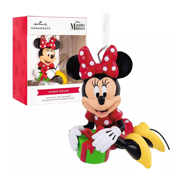 NEW Hallmark Ornaments- 2022 Minnie Mouse with Present Christmas Tree Ornament