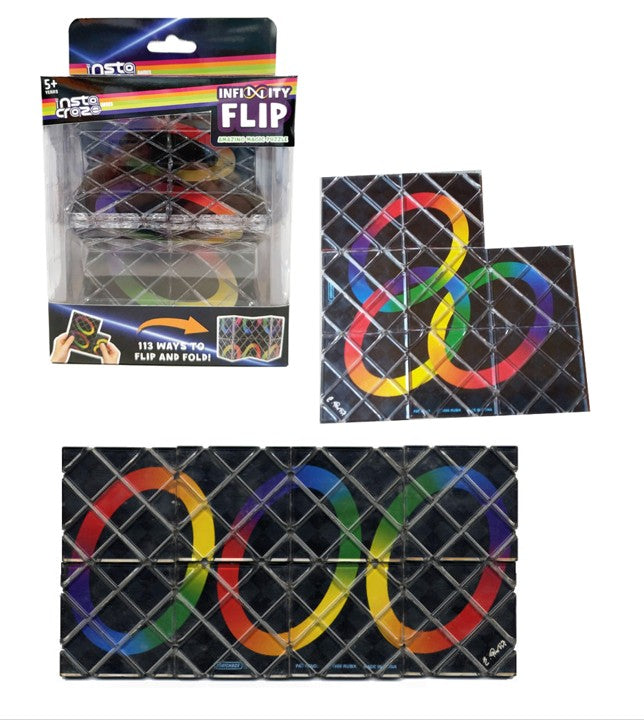 NEW - Insta Craze Infinity Loop Magic Rings 3D Puzzle
