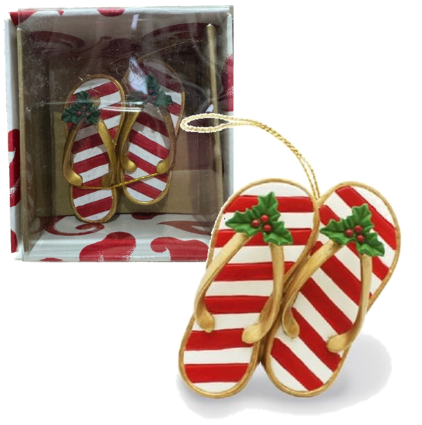 NEW Island Heritage - Festive Slippers Christmas Tree Ornament