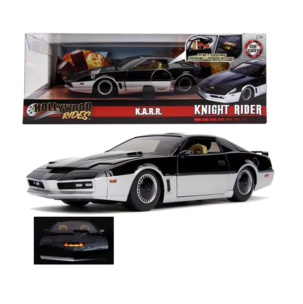 NEW - Jada Knight Rider KARR 1982 Pontiac Firebird with Light Up front Scanner