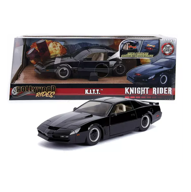 NEW - Jada Knight Rider K.I.T.T Die Cast Vehicle with Scanner Light - 1:24 scale