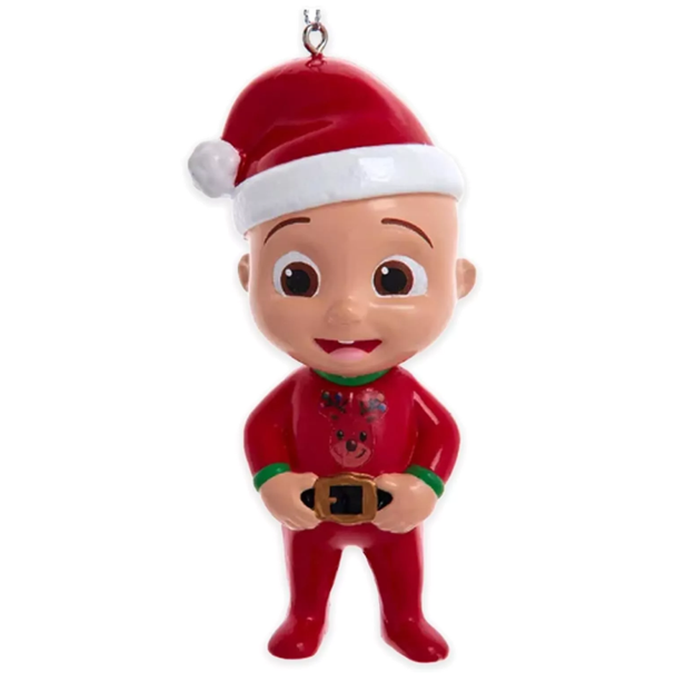 NEW Kurt Adler - Cocomelon JJ Santa Hat Christmas Ornament