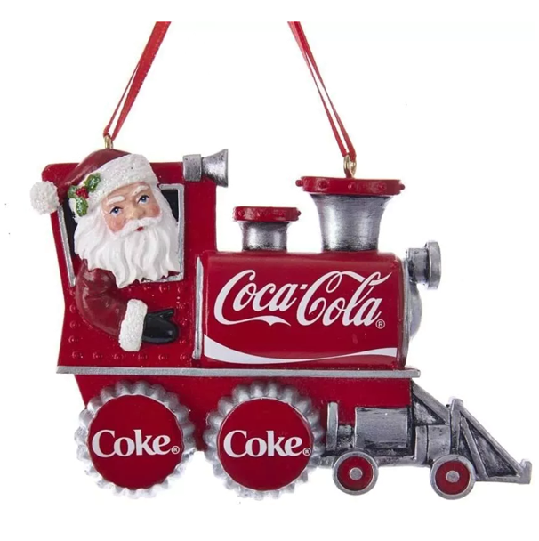 NEW - Kurt Adler Coke Train Christmas Tree Ornament