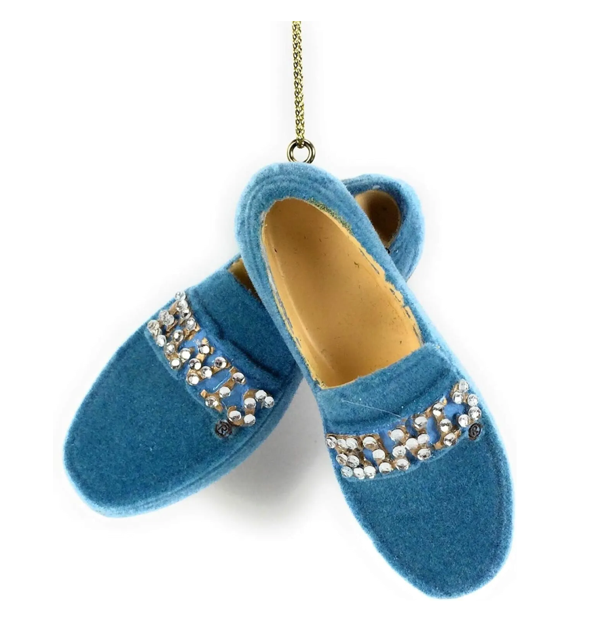 NEW - Kurt Adler Elvis Presley Blue Suede Shoes Ornament