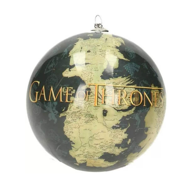 NEW Kurt Adler Game of Thrones Map of Westeros Decoupage Ball Christmas Ornament