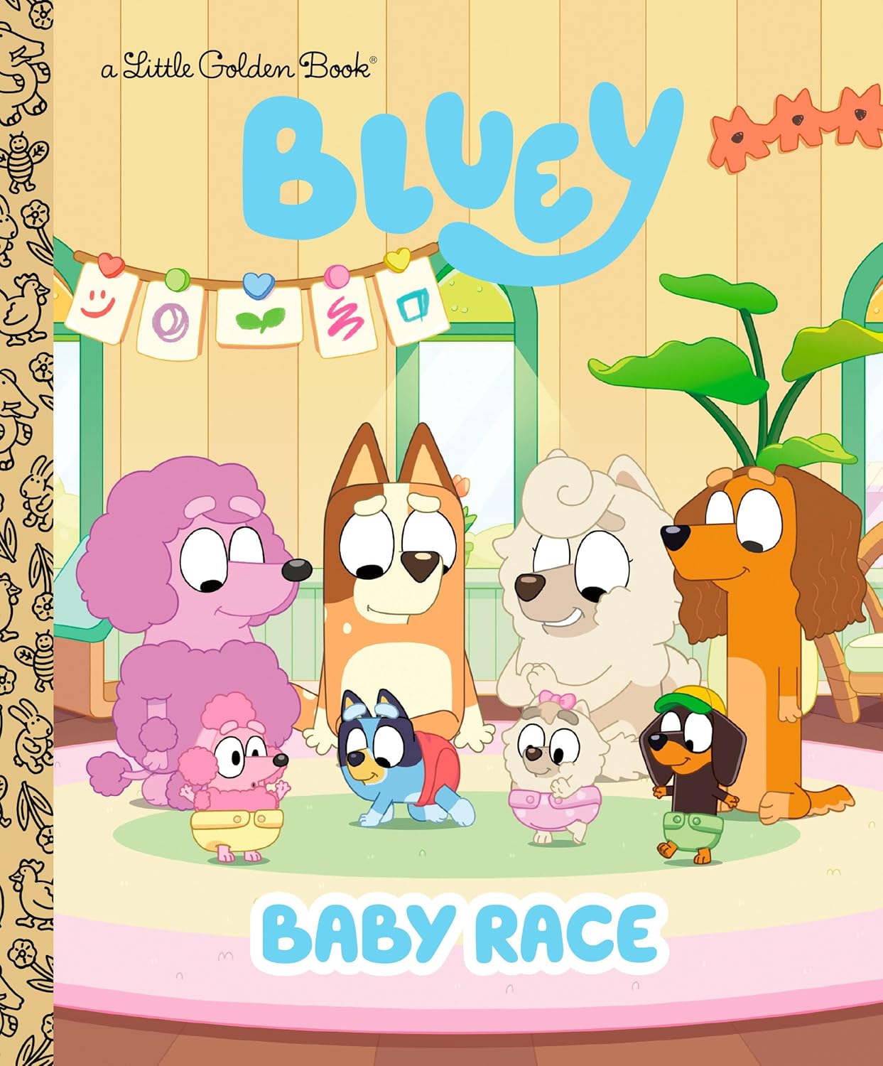 NEW Little Golden Book - Bluey Baby Race