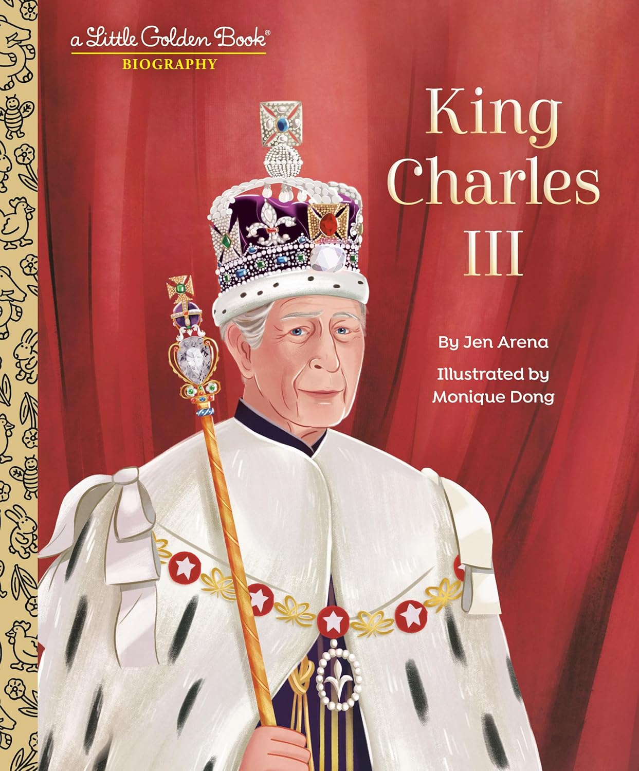NEW Little Golden Book - King Charles III Biography Little Golden Book