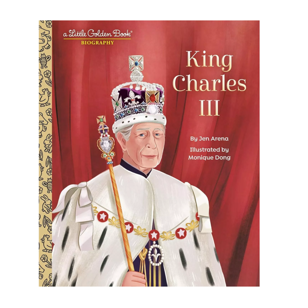 NEW Little Golden Book - King Charles III Biography Little Golden Book