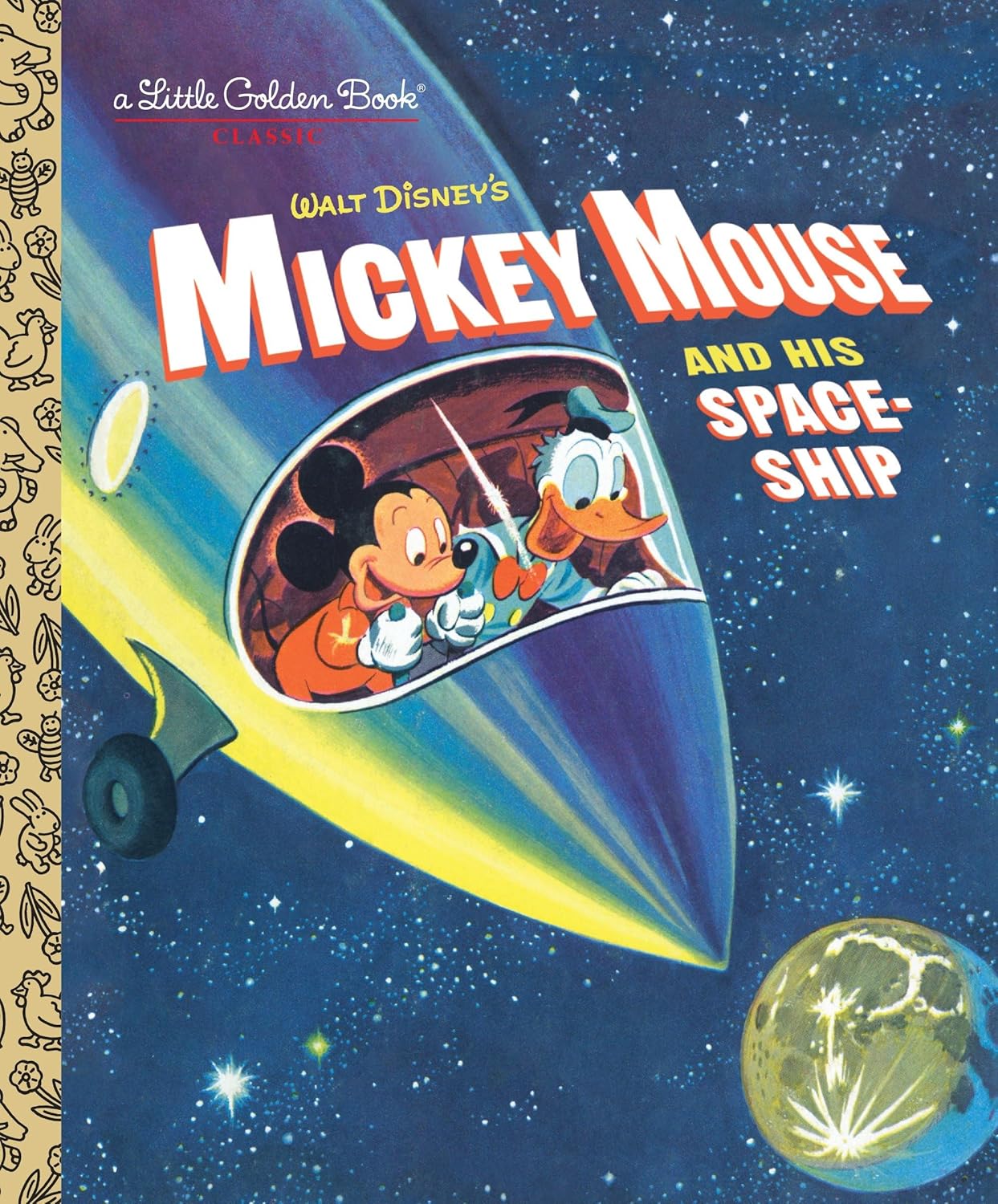 NEW Little Golden Book - Mickey Mouse and His Spaceship